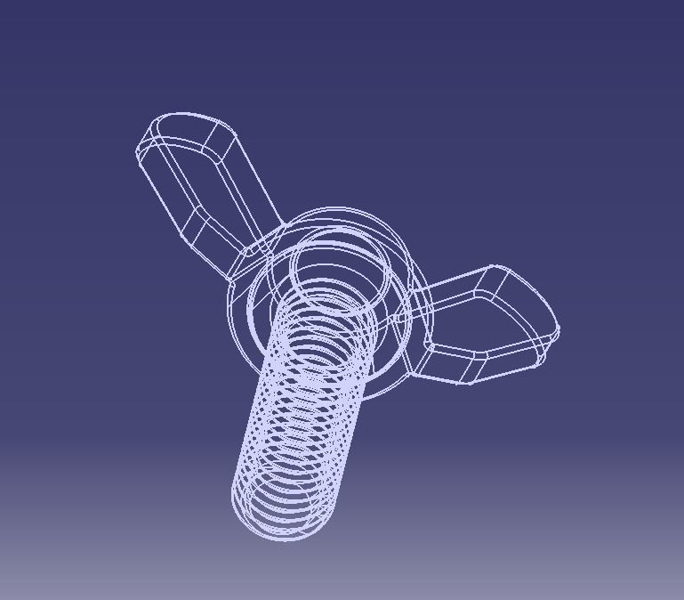 M5 x 31mm Wing Screws 3D print model_16