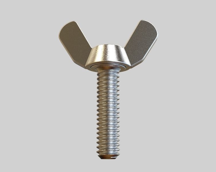 M5 x 31mm Wing Screws 3D print model_3