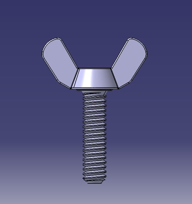 M5 x 31mm Wing Screws 3D print model_15