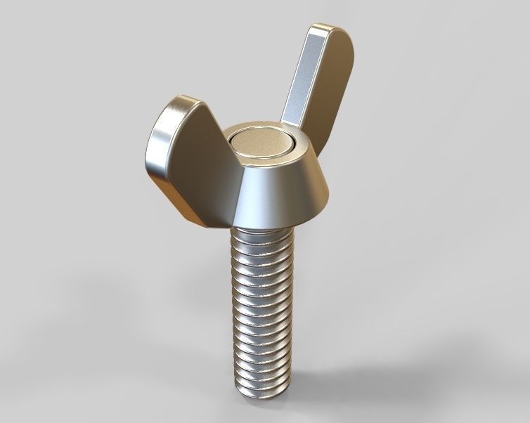 M5 x 31mm Wing Screws 3D print model_2