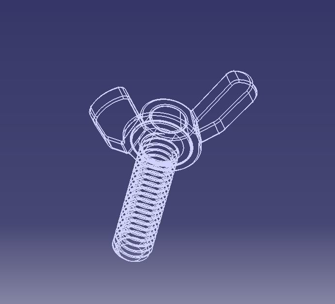 M5 x 31mm Wing Screws 3D print model_33