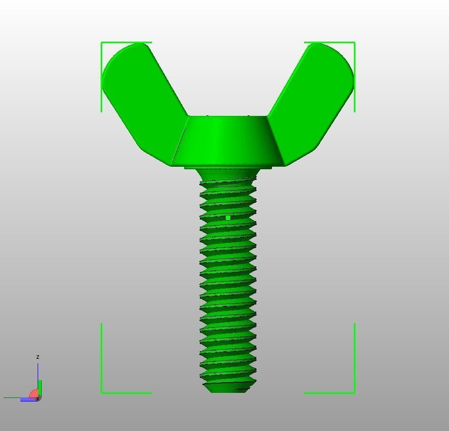 M5 x 31mm Wing Screws 3D print model_24