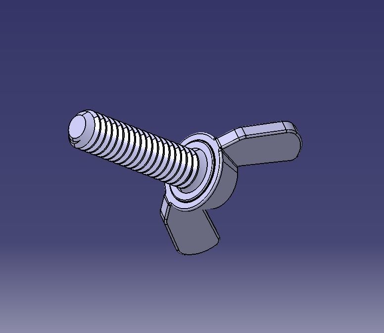 M5 x 31mm Wing Screws 3D print model_34