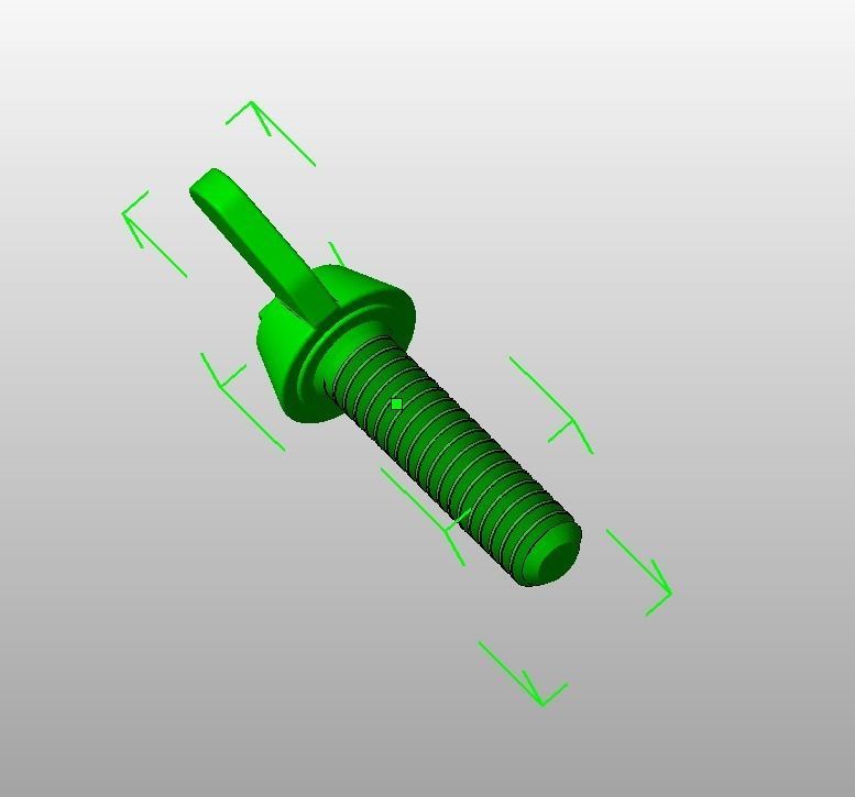 M5 x 31mm Wing Screws 3D print model_29