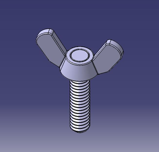 M5 x 31mm Wing Screws 3D print model_30