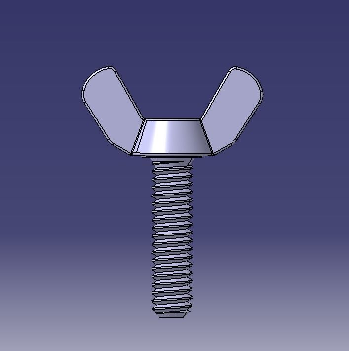 M5 x 31mm Wing Screws 3D print model_17