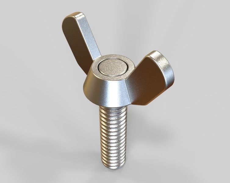 M5 x 31mm Wing Screws 3D print model_7