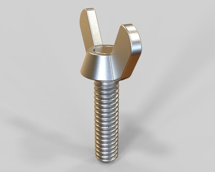 M5 x 31mm Wing Screws 3D print model_9