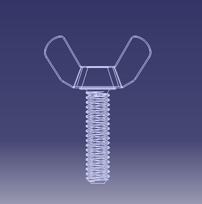 M5 x 31mm Wing Screws 3D print model_26