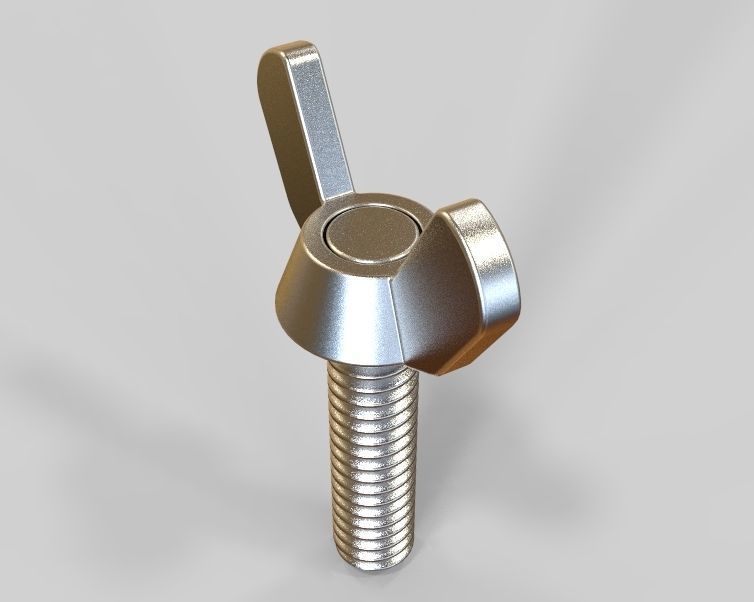 M5 x 31mm Wing Screws 3D print model_10