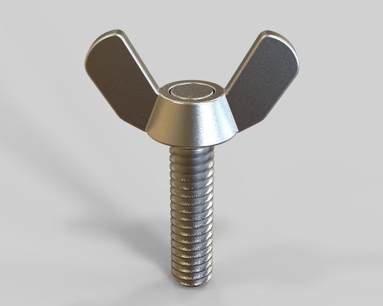 M5 x 31mm Wing Screws 3D print model_39