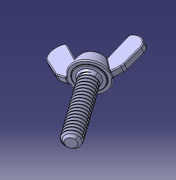 M5 x 31mm Wing Screws 3D print model_32
