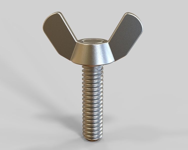 M5 x 31mm Wing Screws 3D print model_6