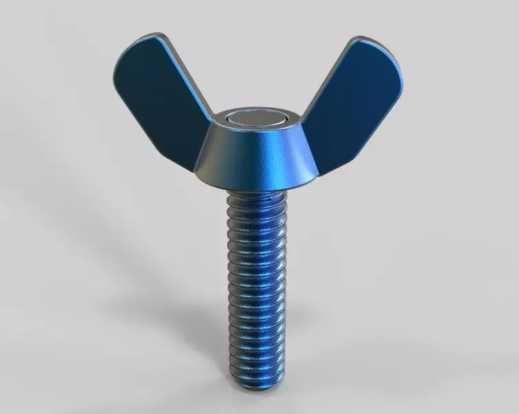 M5 x 31mm Wing Screws 3D print model_0