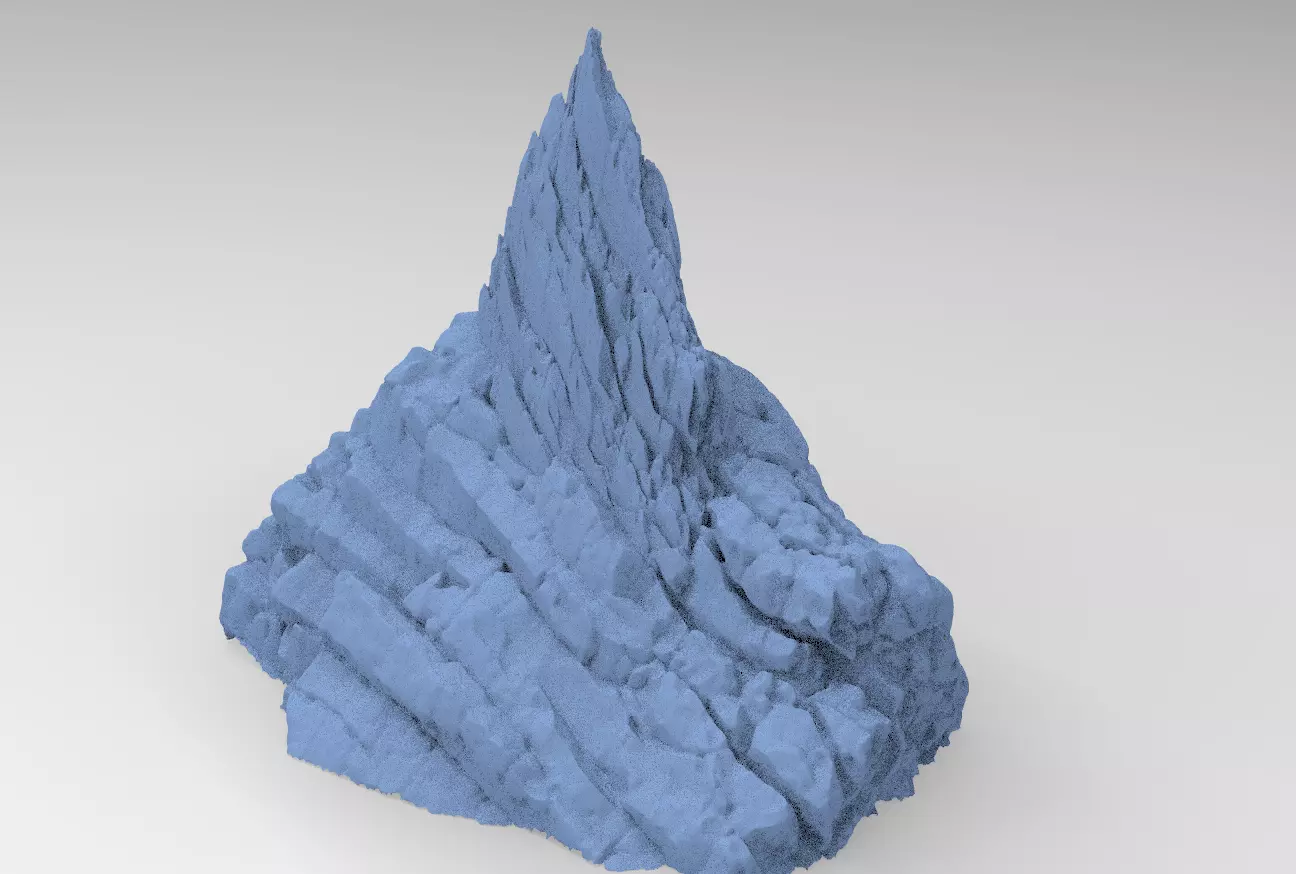 Dark Horror Cliffs 5 3D model_0