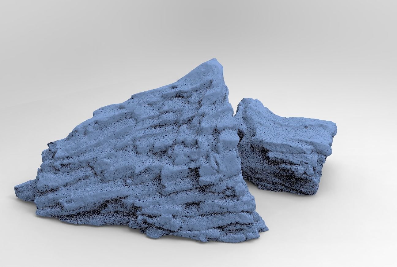 Dark Horror Cliffs 9  3D model_1