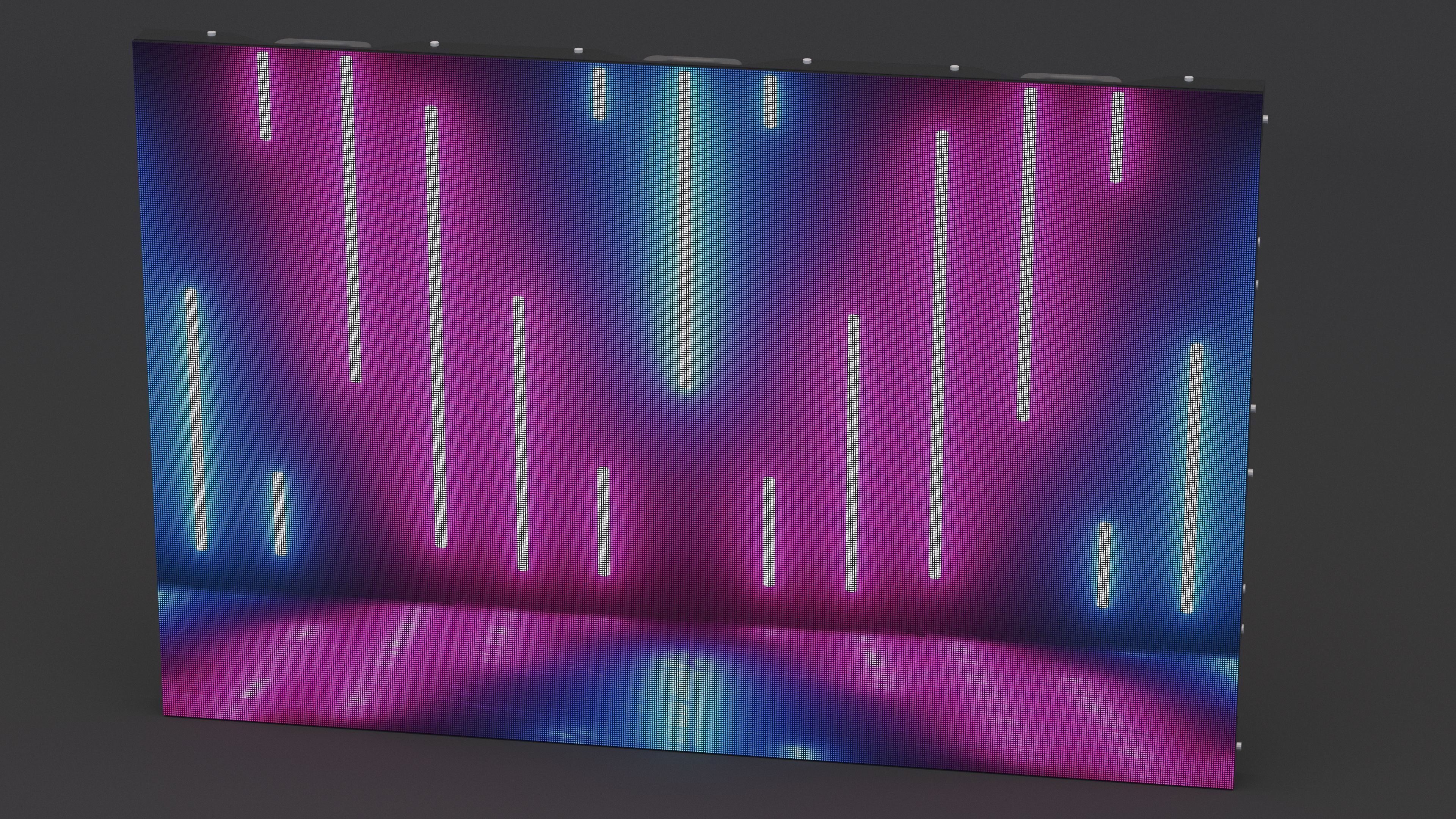 Led Screen Display Stage Panel P2 3D model_8