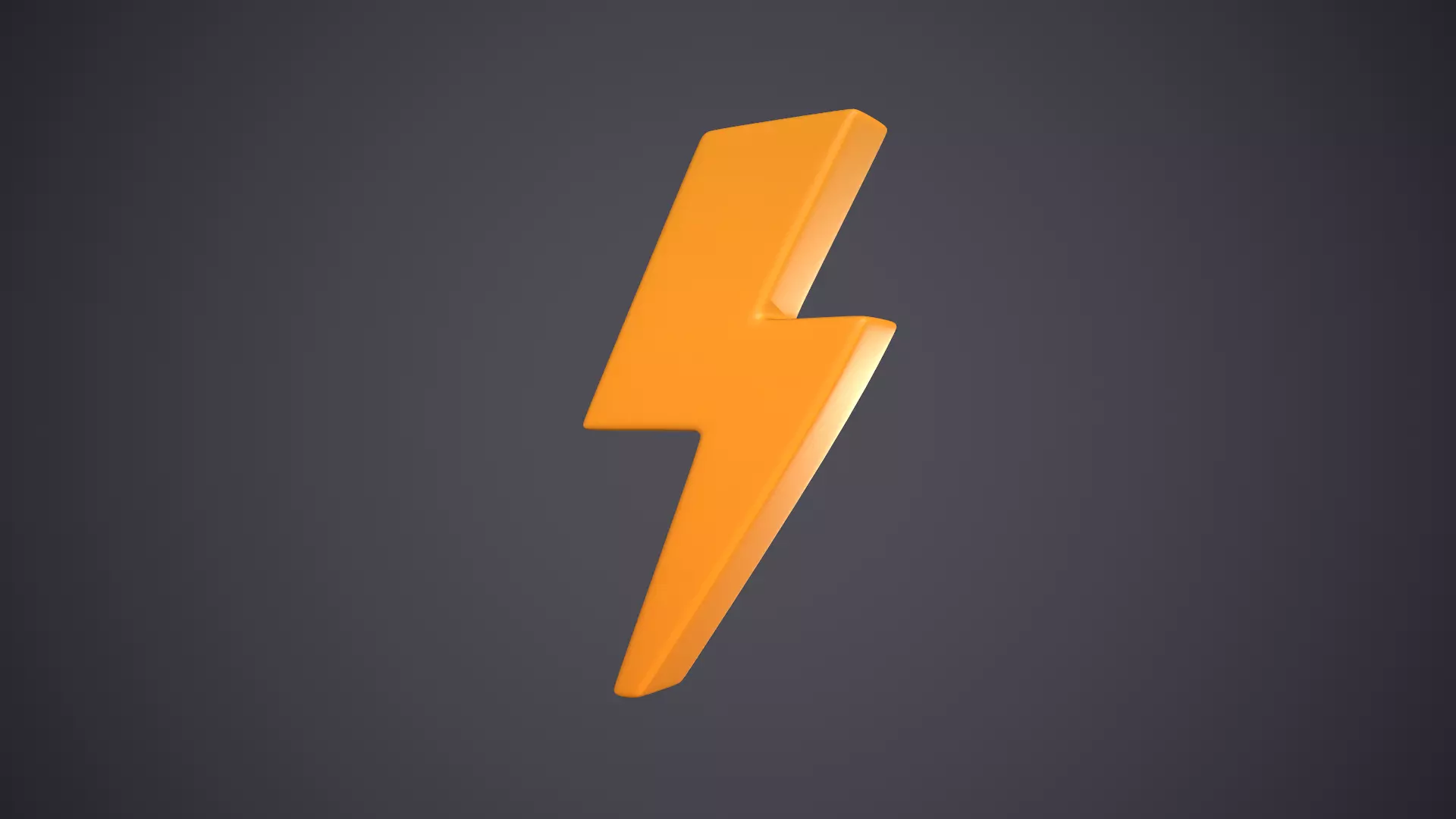 Flash Icon Low-poly 3D model_0