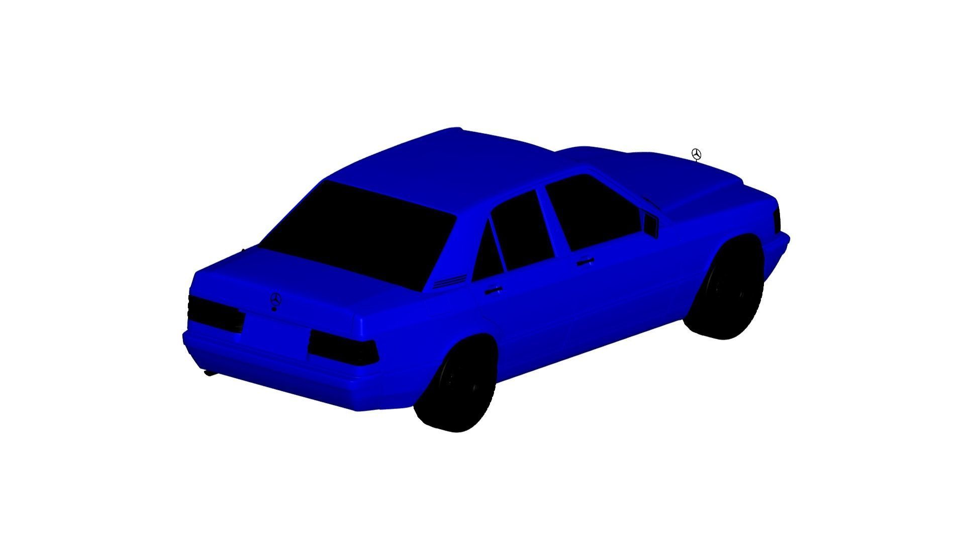 Mercedes Benz 190  3D model_1