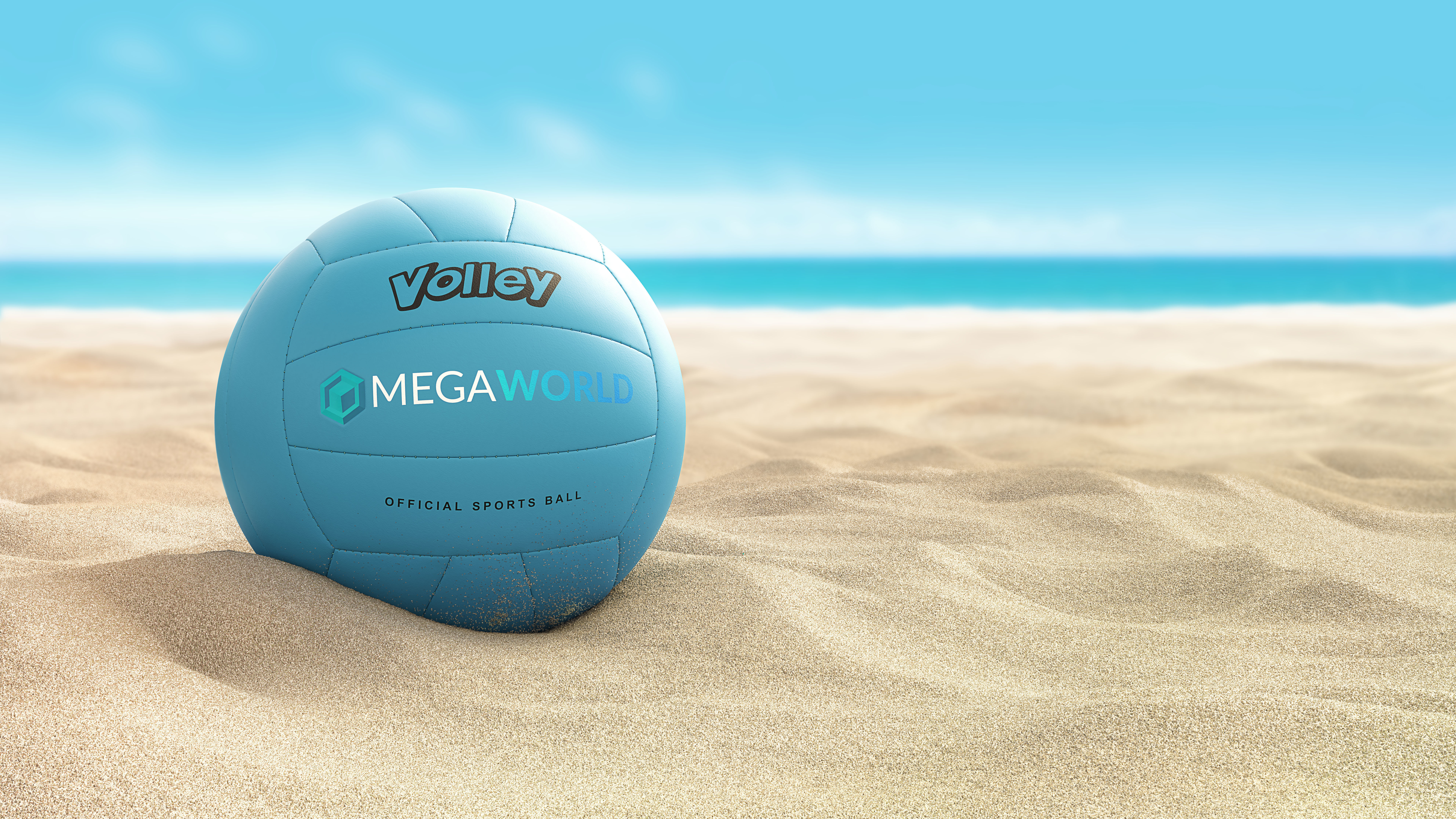 Volleyball 8K Textures 3D model_2