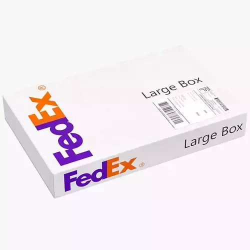 Cardboard Box Fedex 3D model