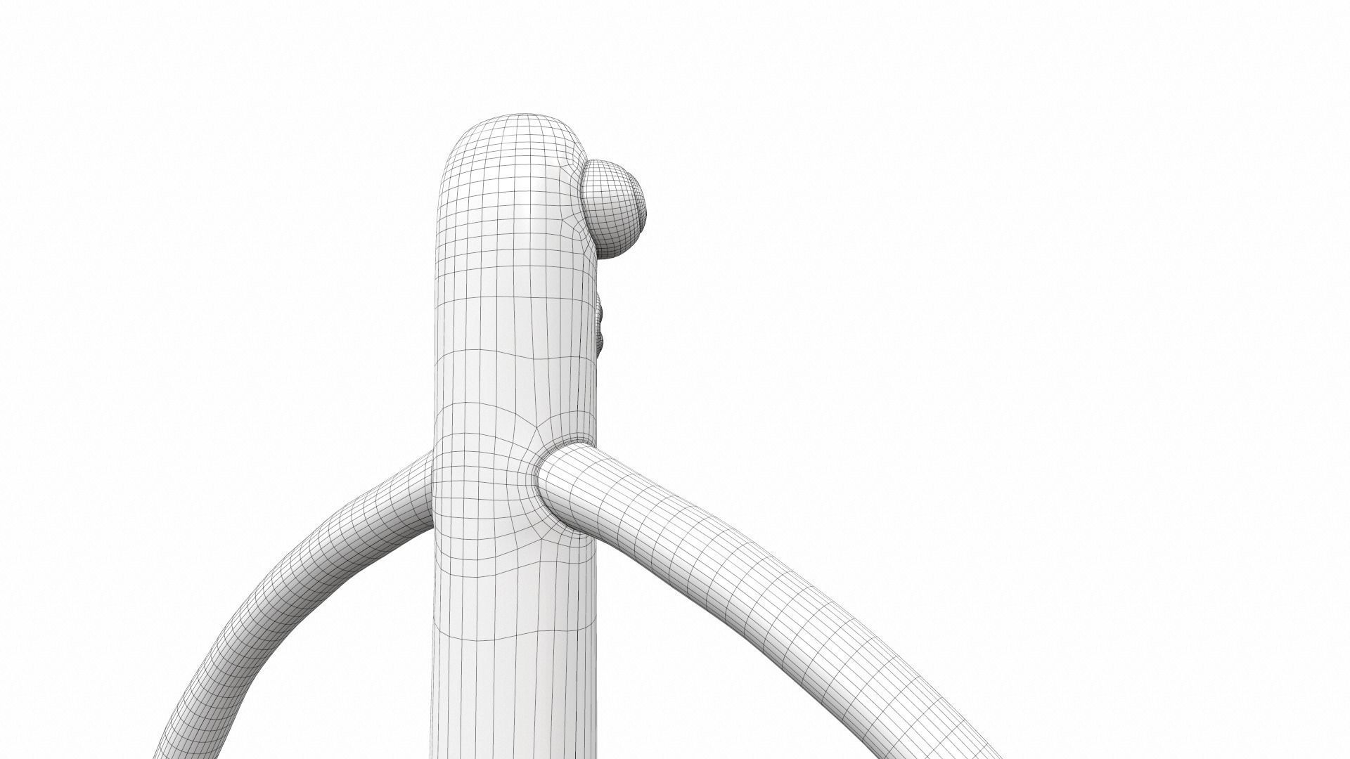 Plush toy monster green from rainbow friends 3D model_18