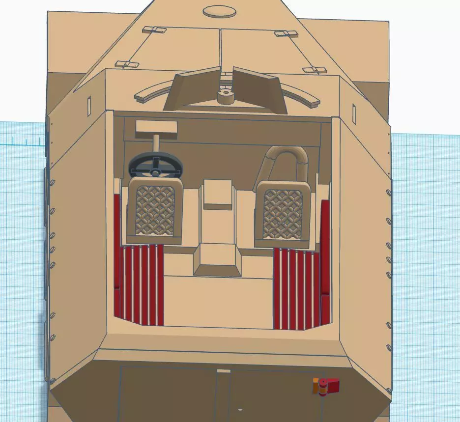 SdKfz 251 Ausf D 1to16 RC Halftrack 3D print model