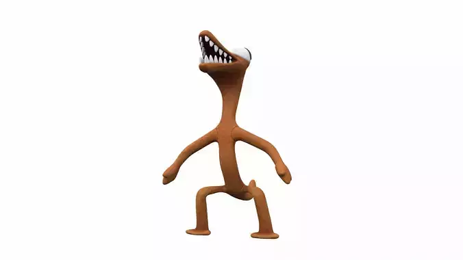 Plush toy monster orange from rainbow friends