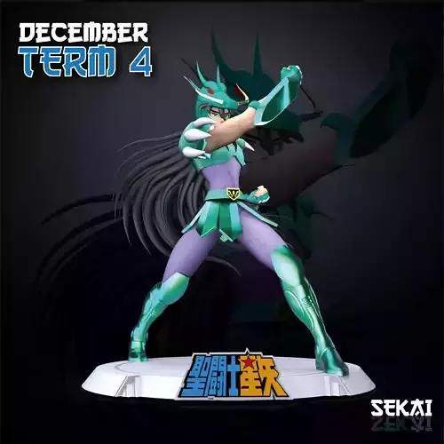 Shiryu Sculpture Sekai 3D Models Ready for 3D printing