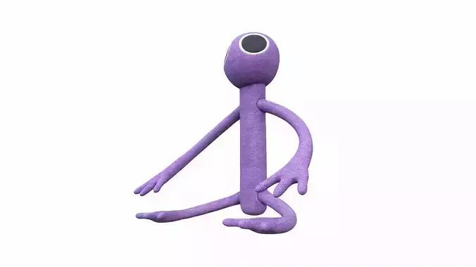 Plush toy monster purple from rainbow friends