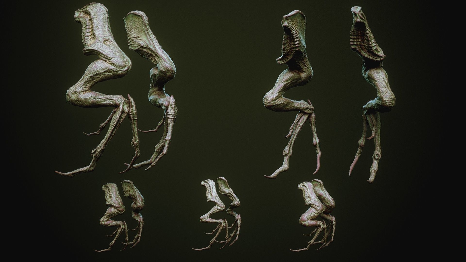 DEMON part three 40 Arms with Blendshapes 3D model_18