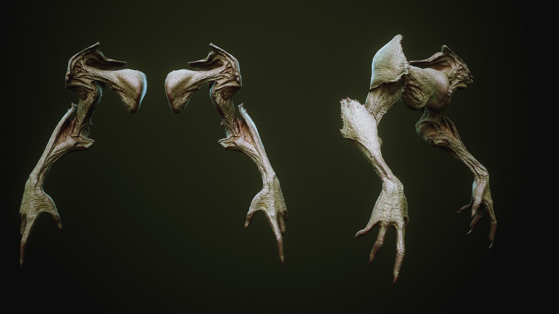 DEMON part three 40 Arms with Blendshapes 3D model_47