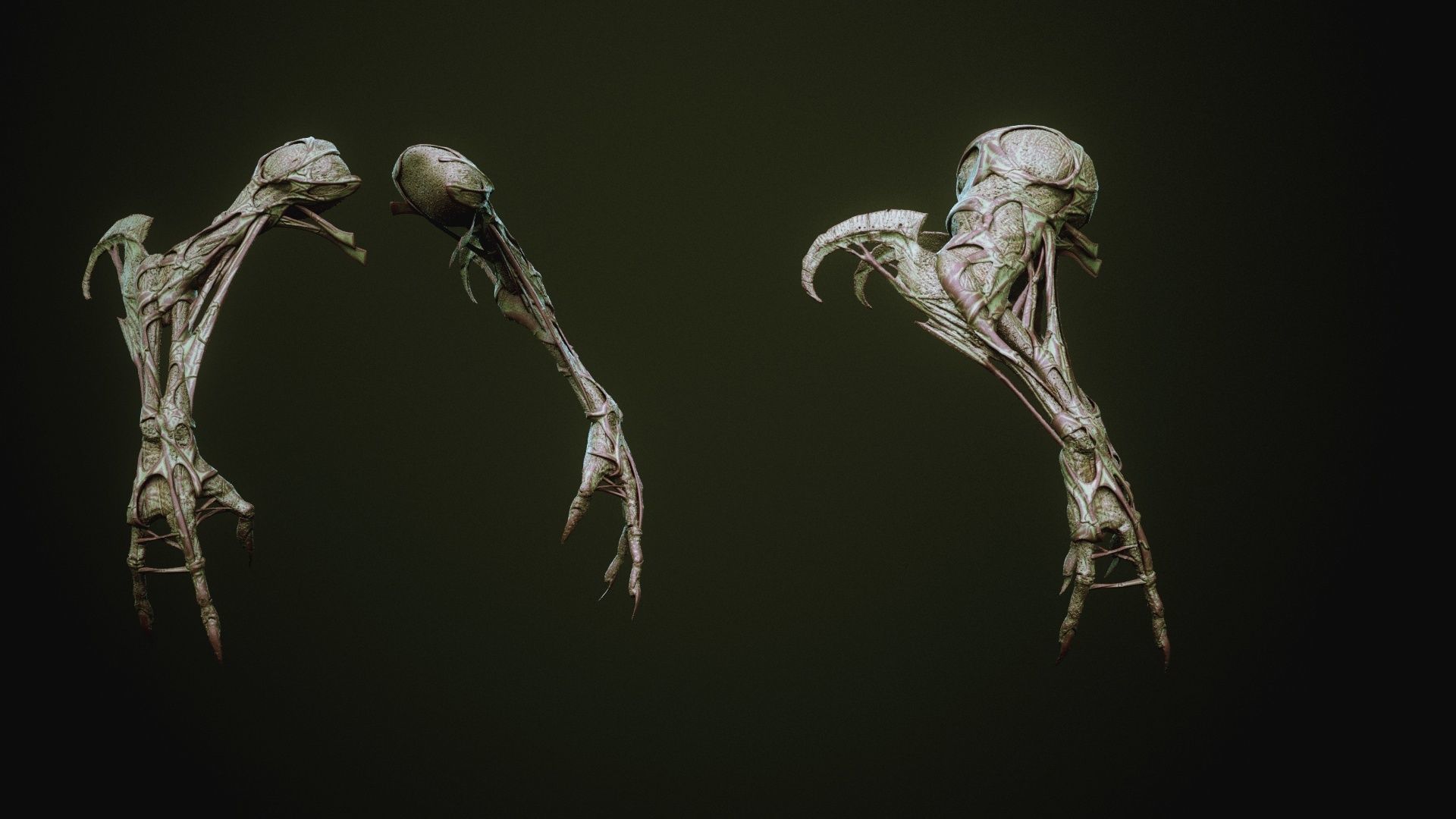 DEMON part three 40 Arms with Blendshapes 3D model_40