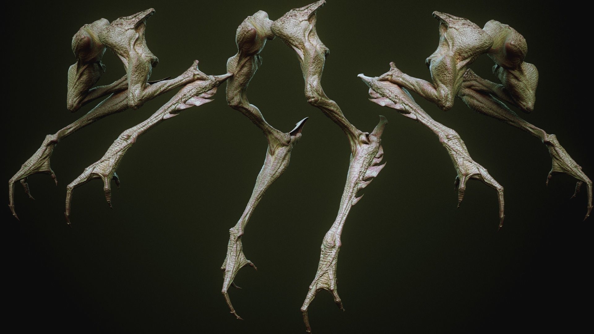 DEMON part three 40 Arms with Blendshapes 3D model_46