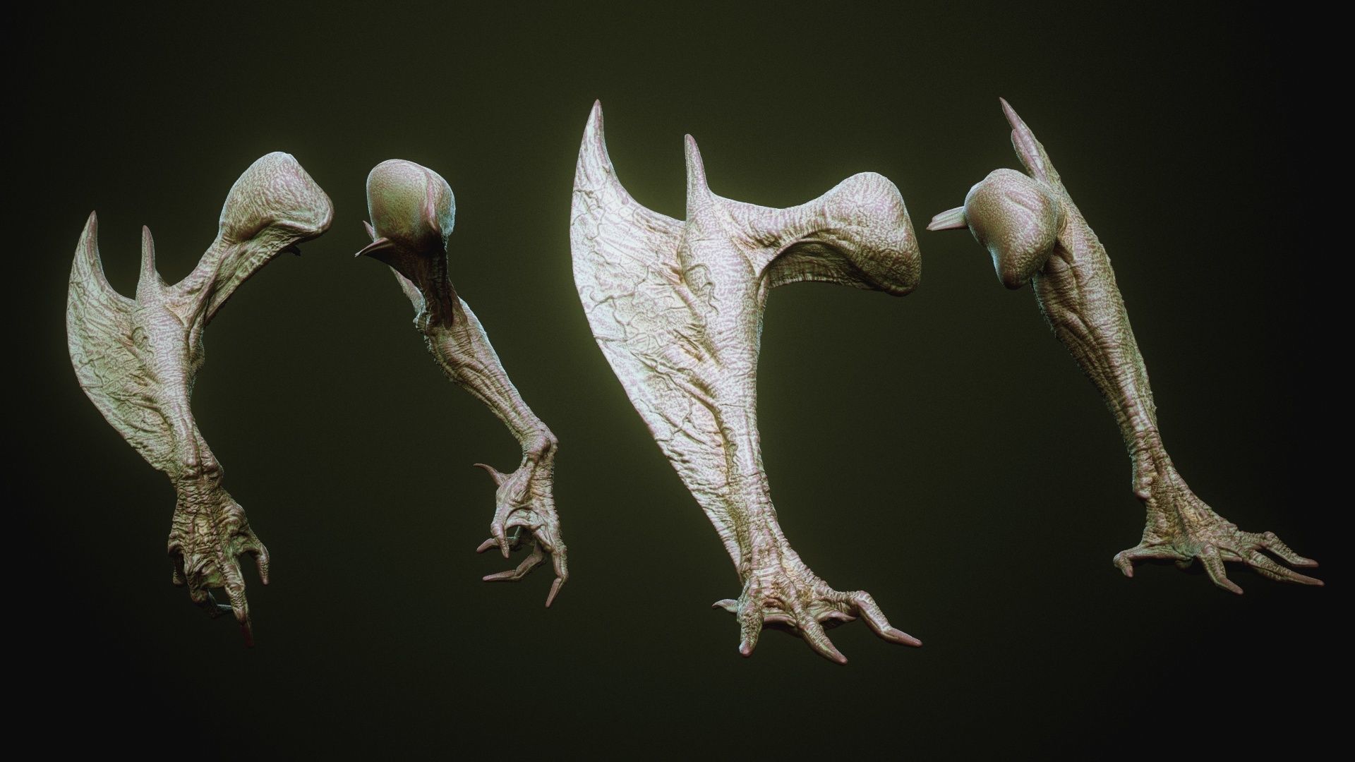 DEMON part three 40 Arms with Blendshapes 3D model_37