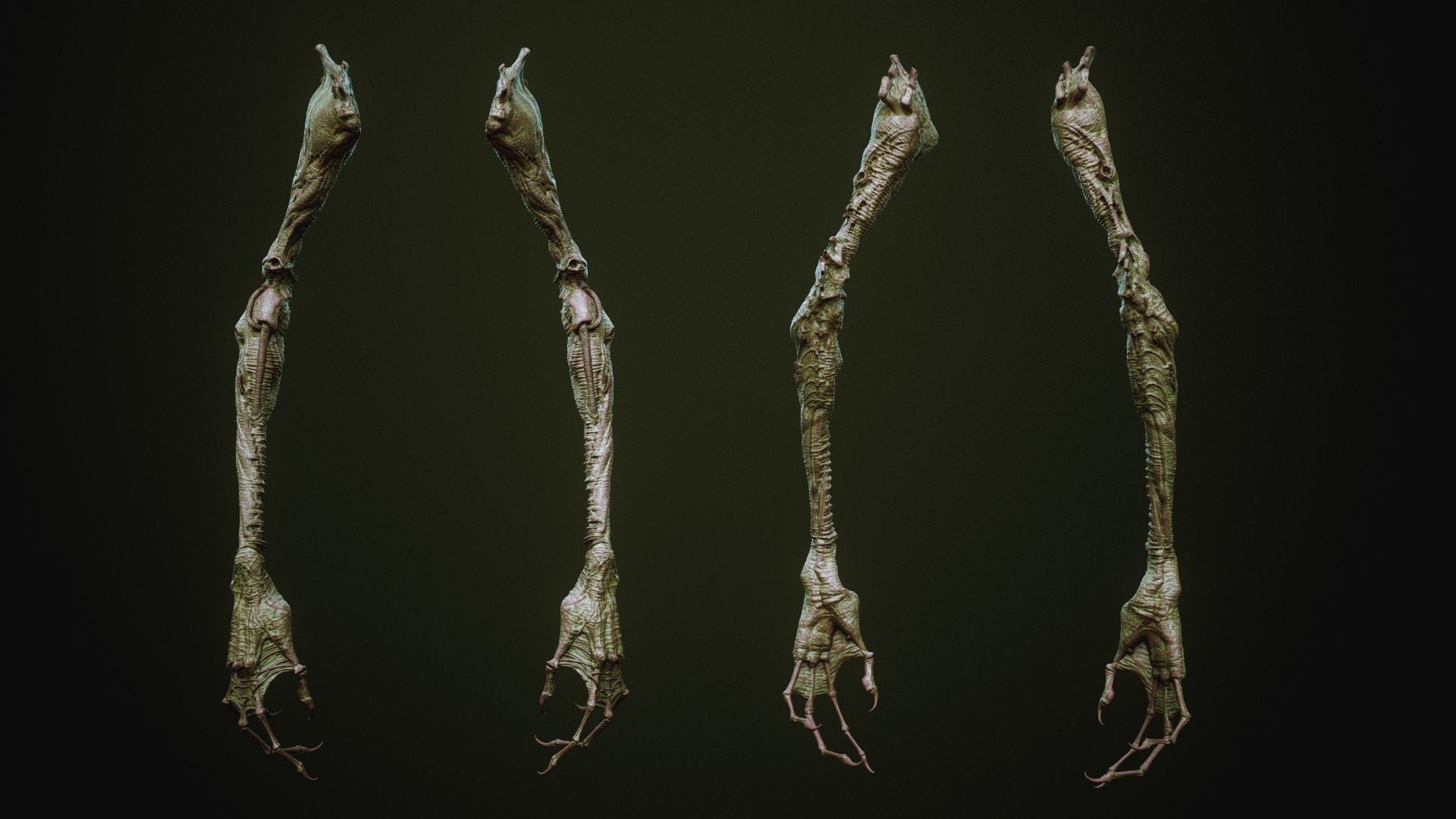 DEMON part three 40 Arms with Blendshapes 3D model_29