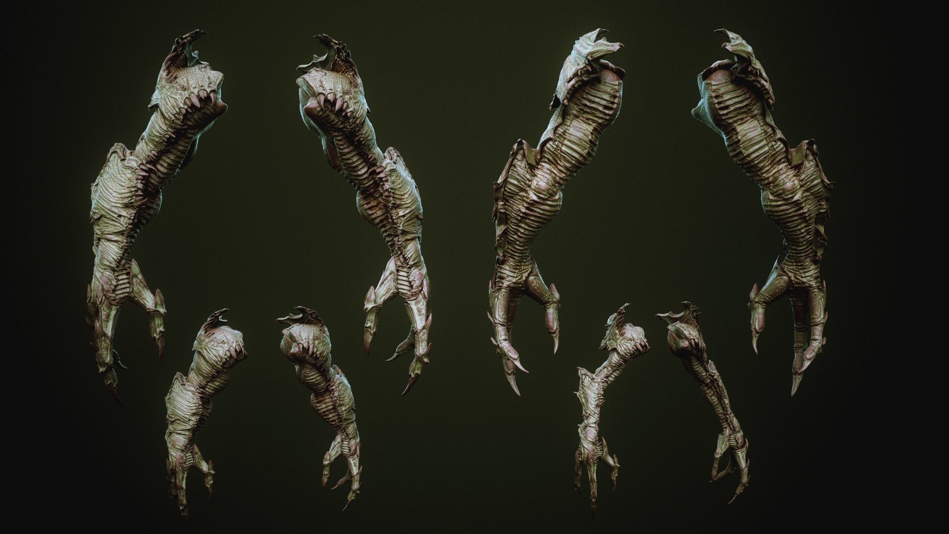 DEMON part three 40 Arms with Blendshapes 3D model_44