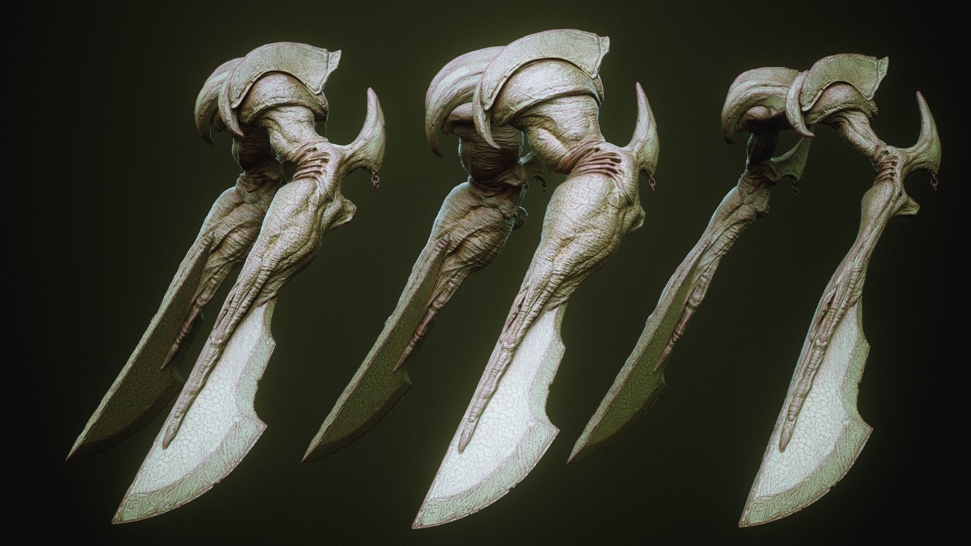 DEMON part three 40 Arms with Blendshapes 3D model_45