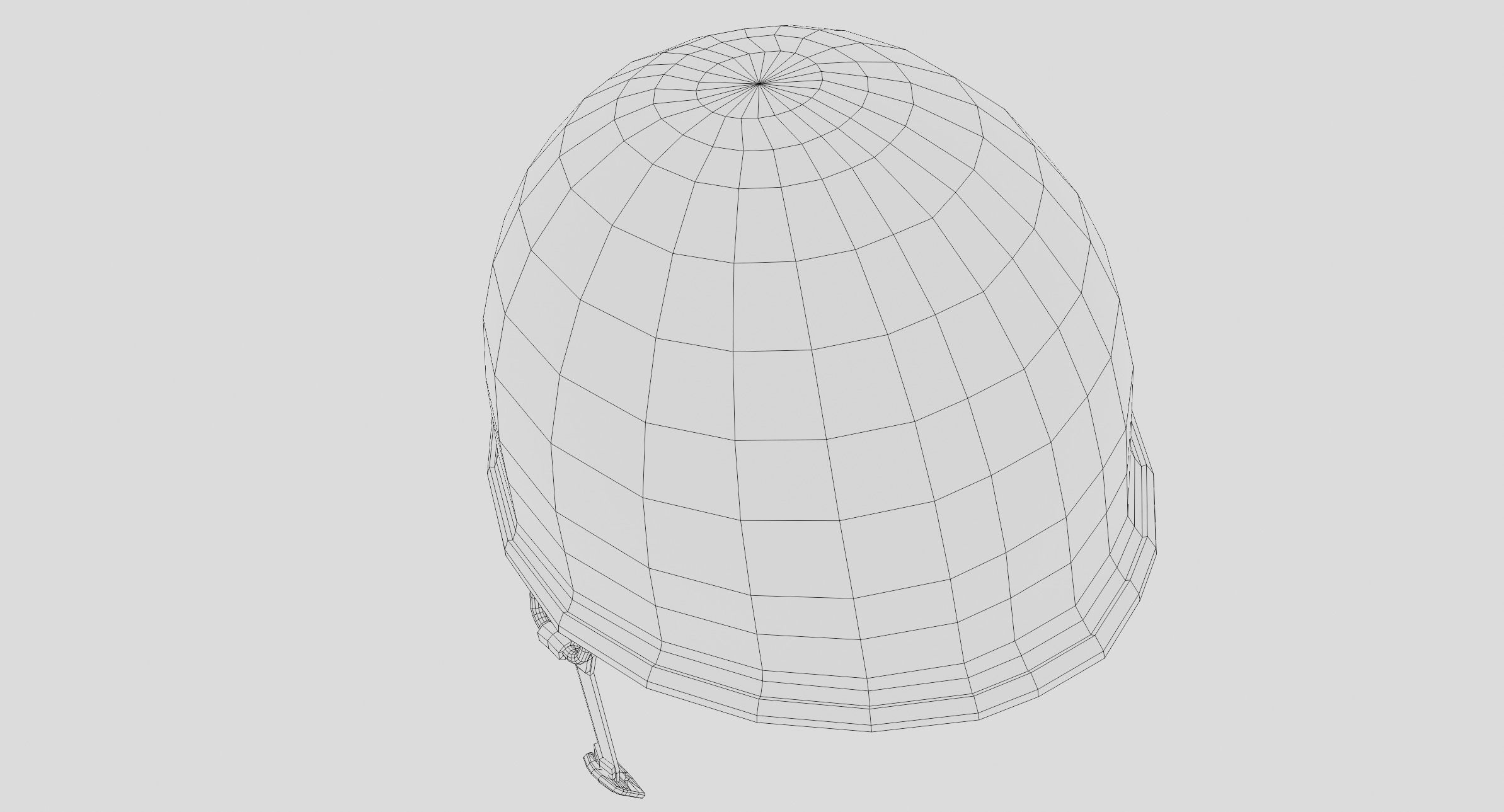 3D Army Helmet USA M1 model Low-poly 3D model_3