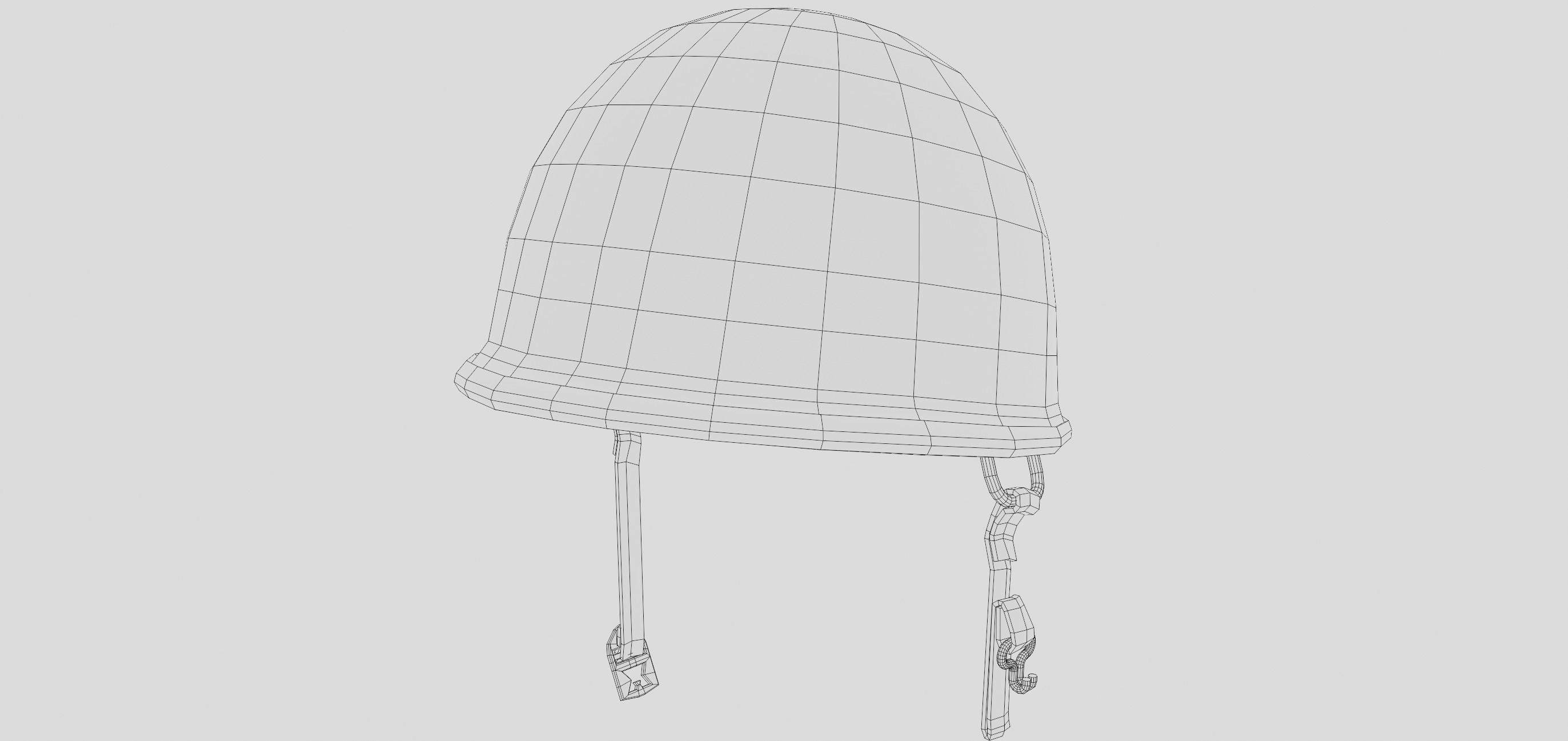 3D Army Helmet USA M1 model Low-poly 3D model_1