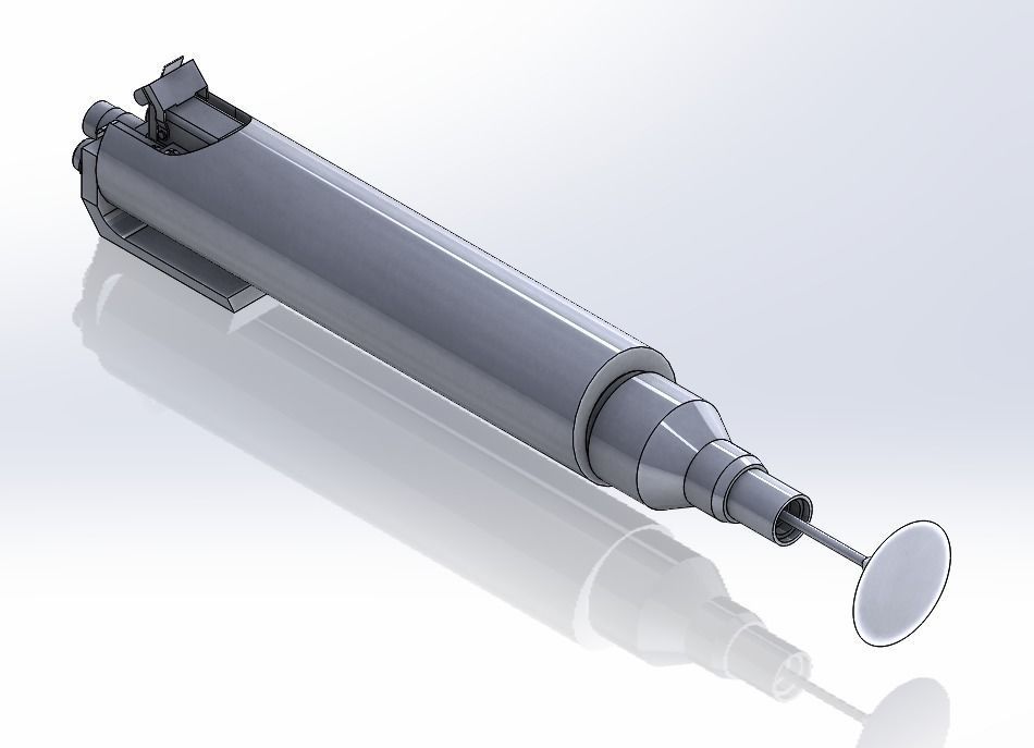 PISTOLA DE ROCIADO CON PLANO 3D model_2