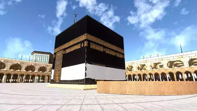 Kaaba and its surroundings 3D model