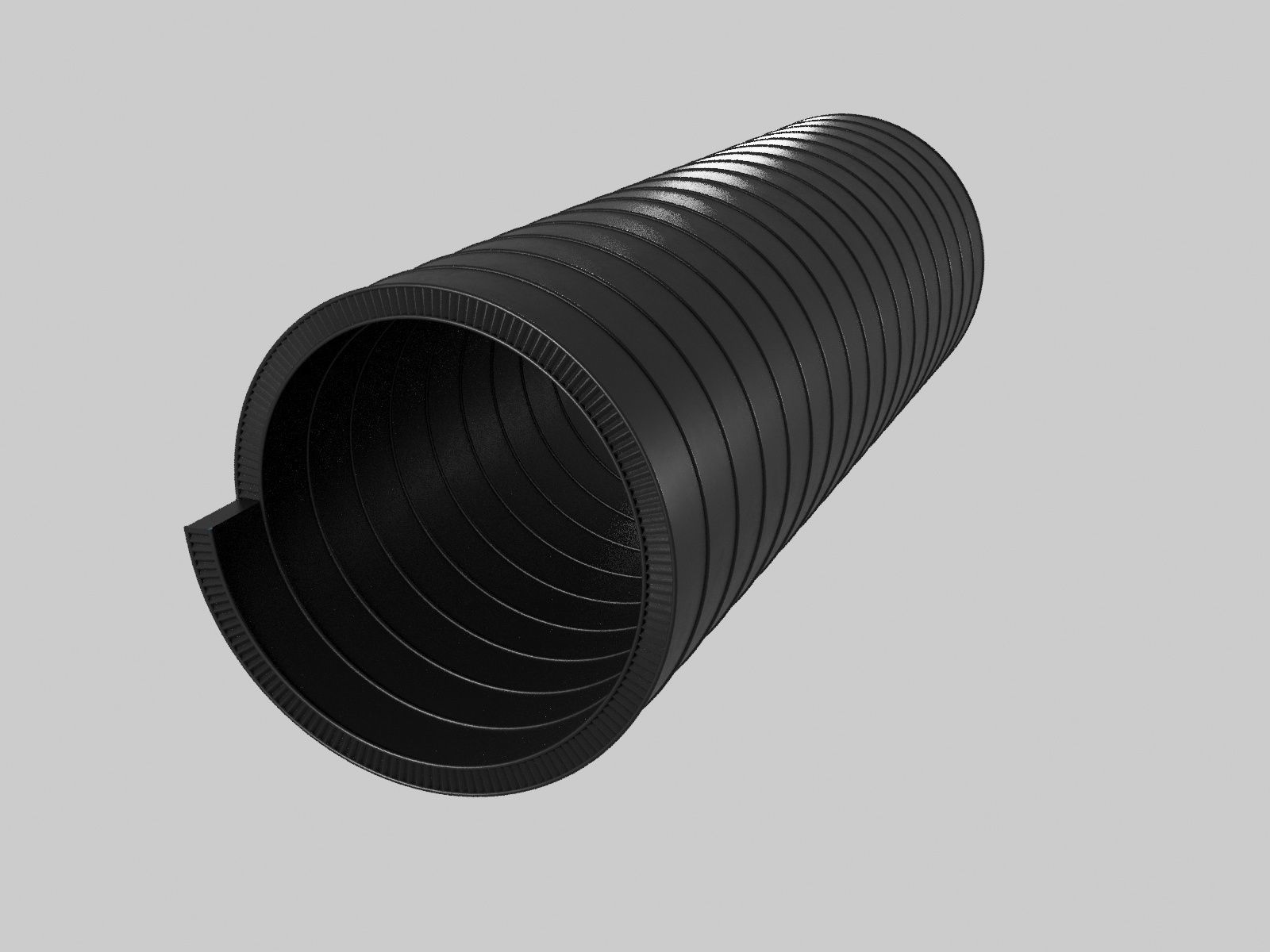 Spiral twisted pipes 3D model_2
