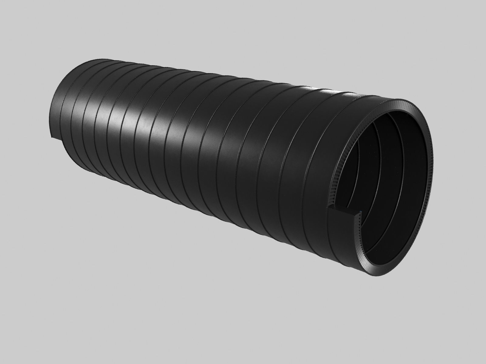 Spiral twisted pipes 3D model_4