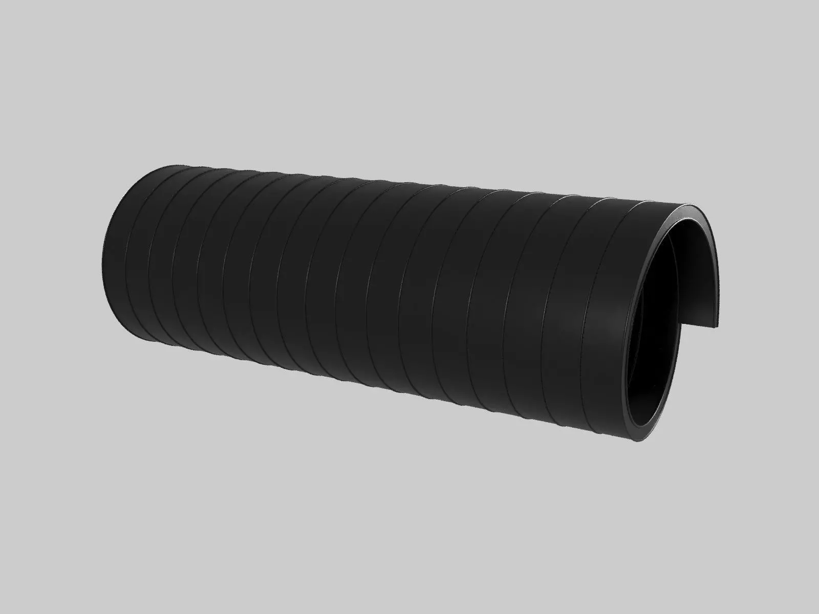 Spiral twisted pipes 3D model_0