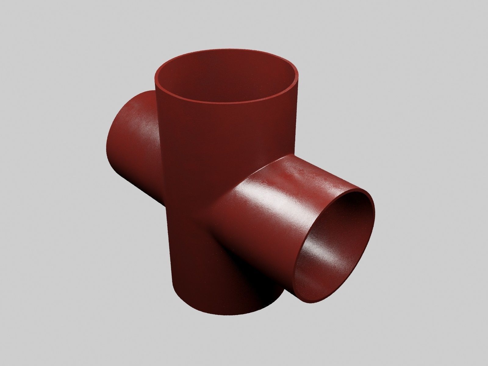SML cast iron pipes and fittings 3D model_4