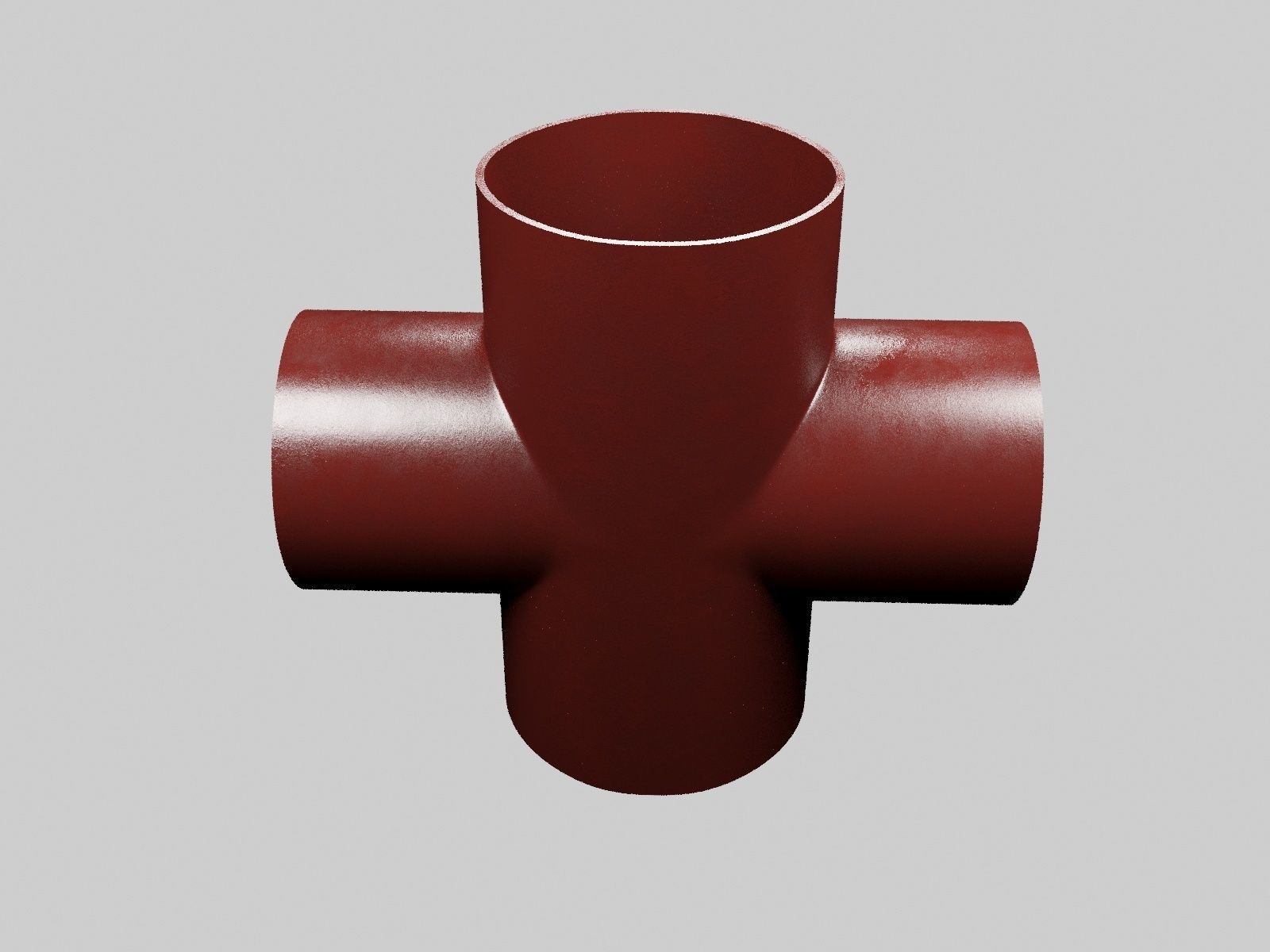 SML cast iron pipes and fittings 3D model_5