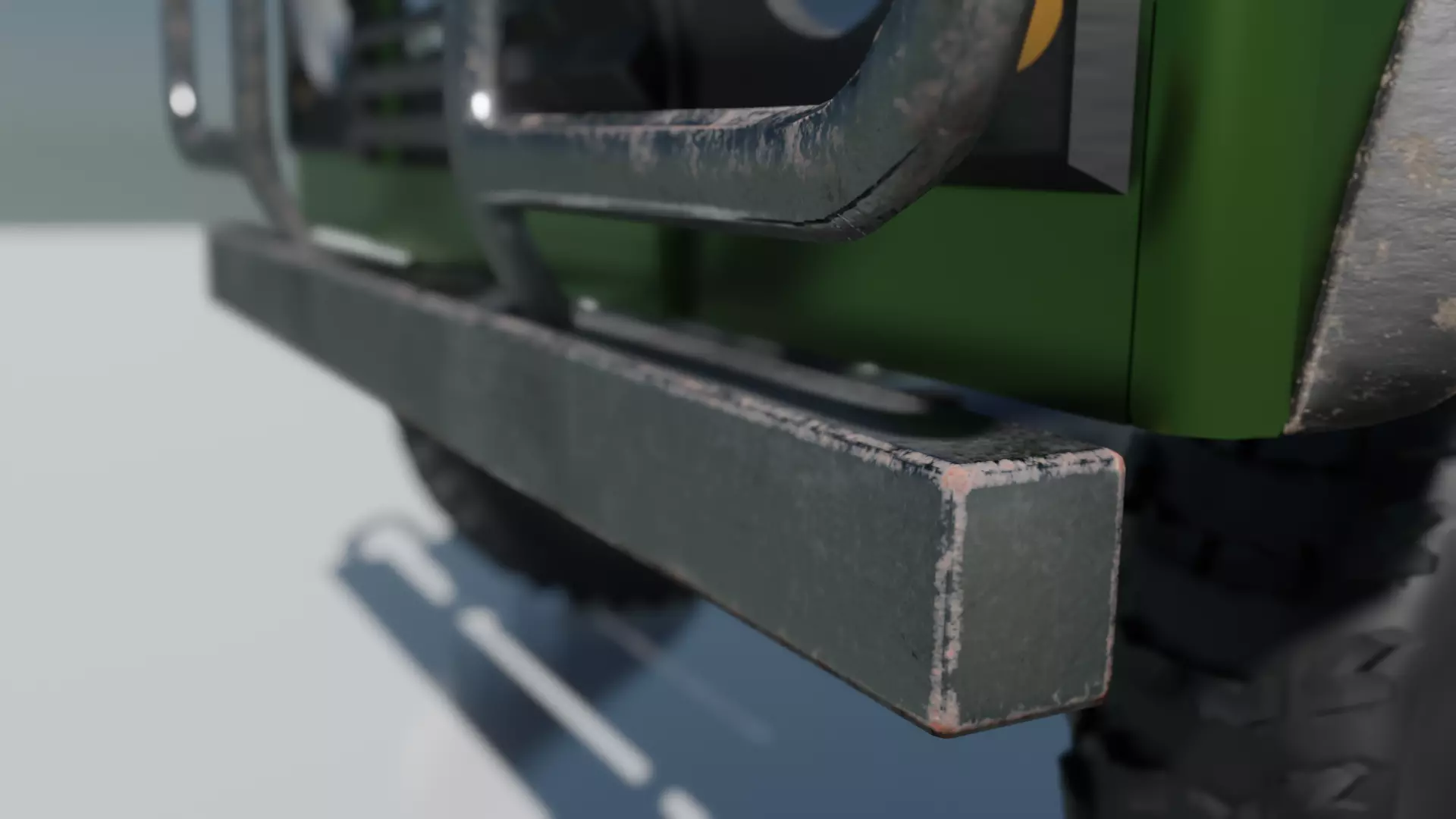 Defender 3D land rover Low-poly 3D model_0