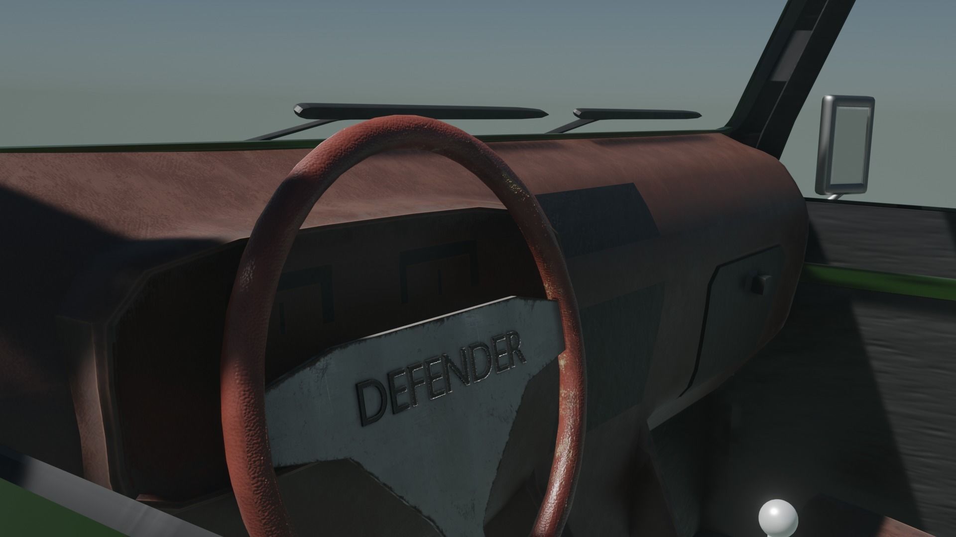 Defender 3D land rover Low-poly 3D model_5