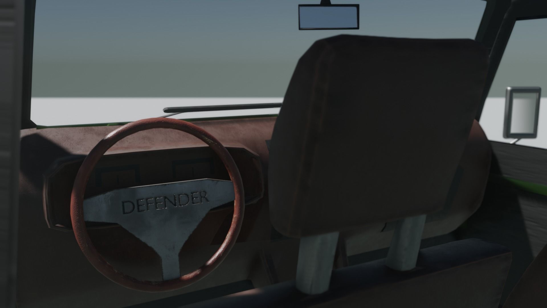 Defender 3D land rover Low-poly 3D model_4